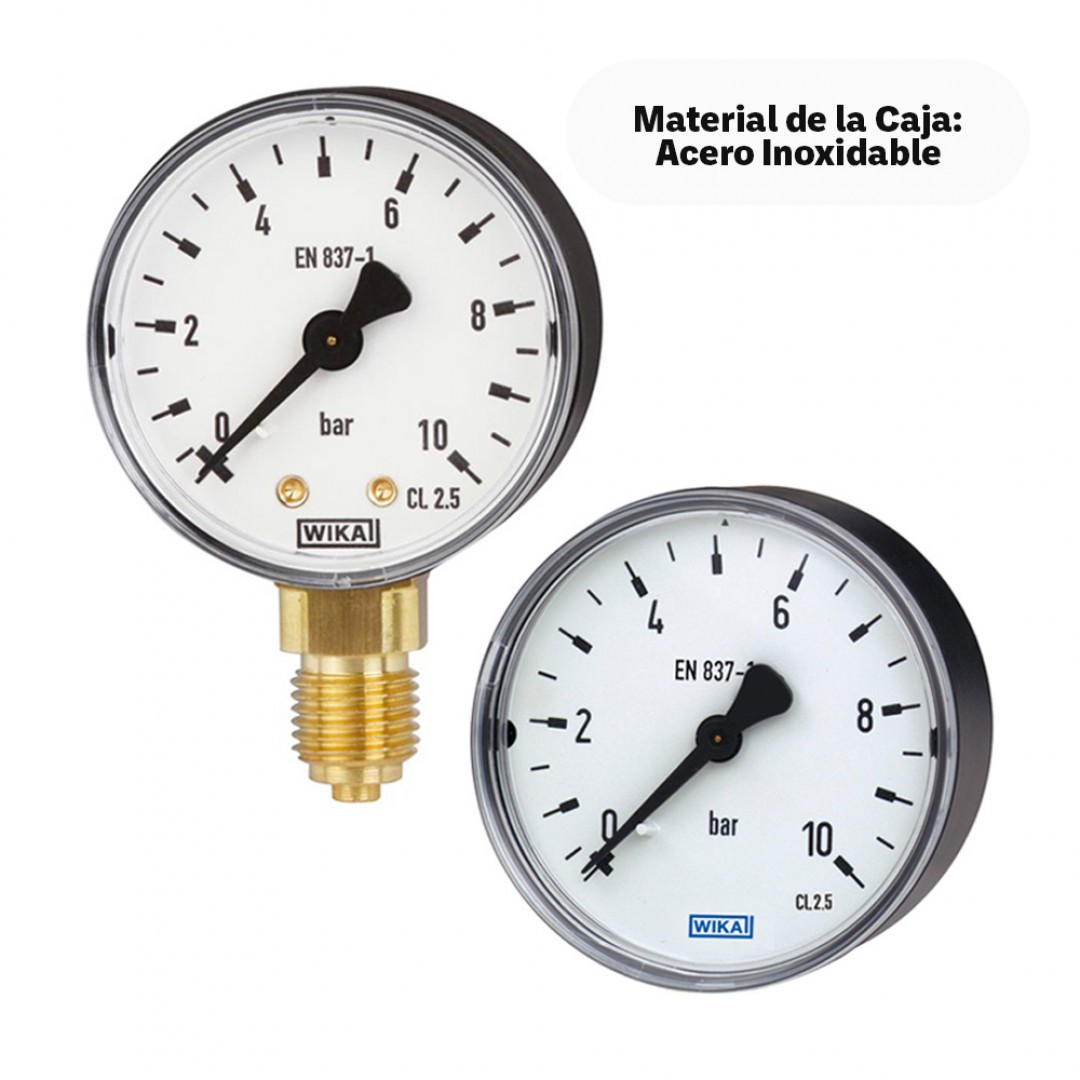 Imagen Manómetro con tubo Bourdon, aleación de cobre (0 … 16 bar)