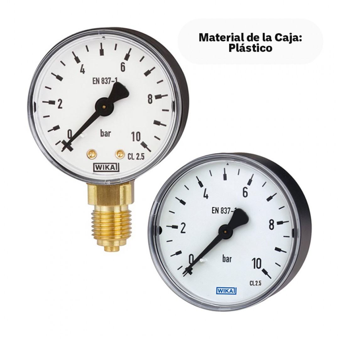 Imagen Manómetro con tubo Bourdon, aleación de cobre (0 … 16 bar)