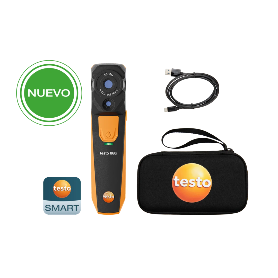 Imagen Set cámara termográfica 860i - Cámara para smarphone, con cable USB-C y estuche de transporte