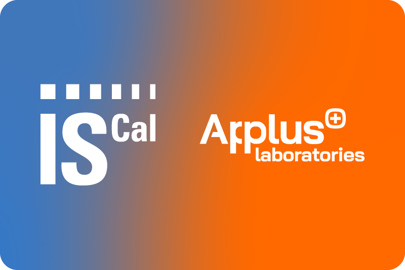 Logos de ISCAL y Applus+ Laboratories