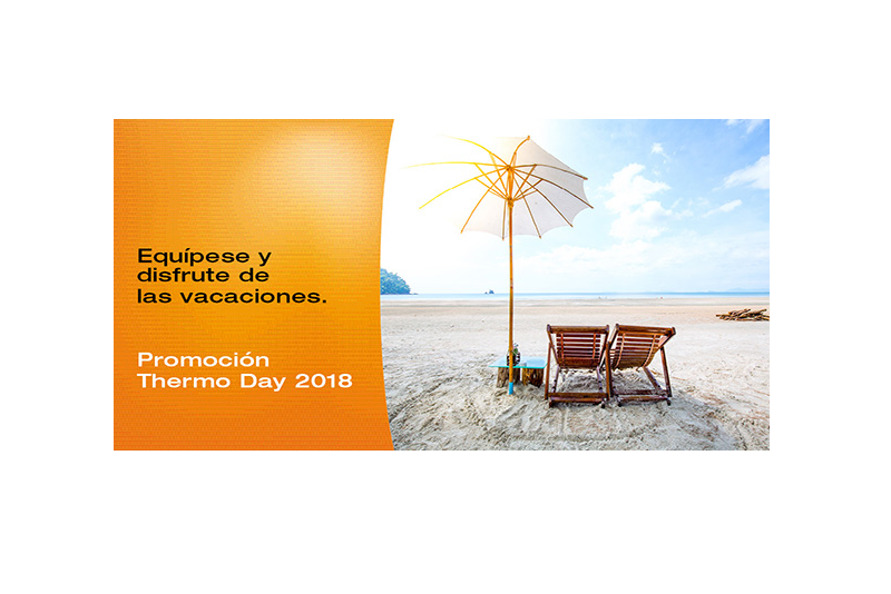 Celebre el Thermo Day 2018 solo hoy Descuento directo 20%