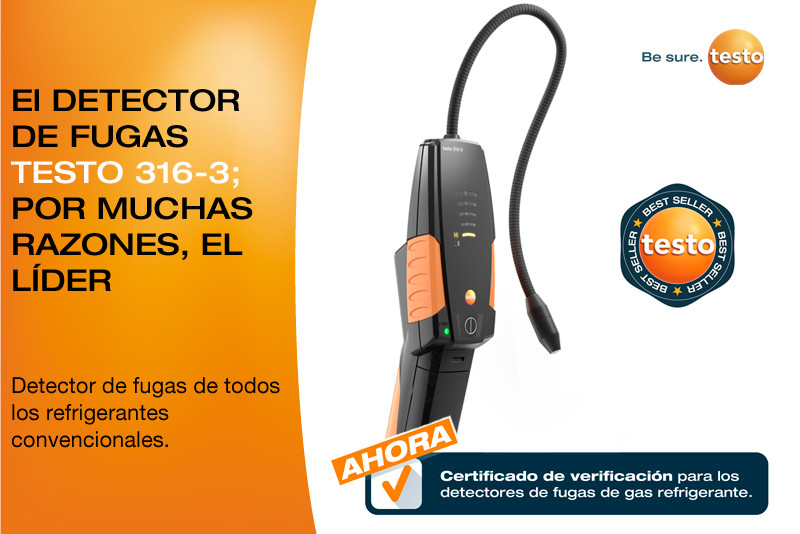 El detector de fugas testo 316-3, por muchas razones, el líder El detector de fugas testo 316-3, por muchas razones, el líder