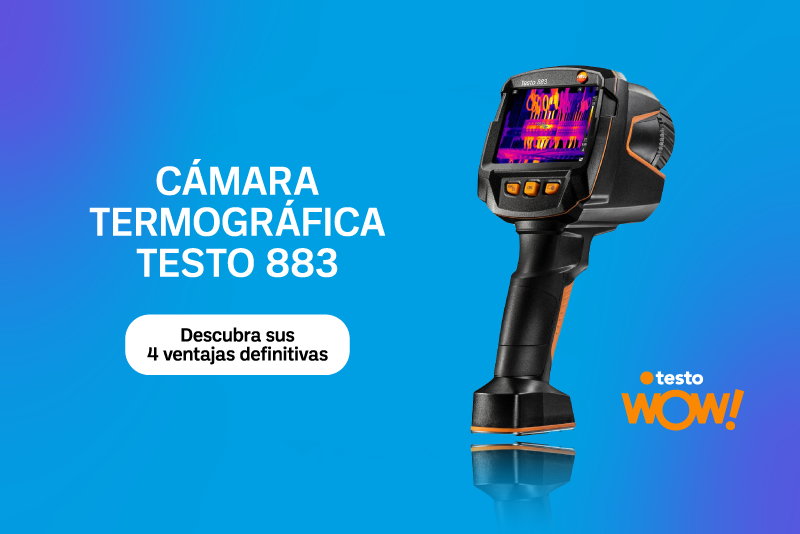 Descubra las 4 Ventajas de la Cámara Termográfica testo 883 Descubra las 4 Ventajas de la Cámara Termográfica testo 883