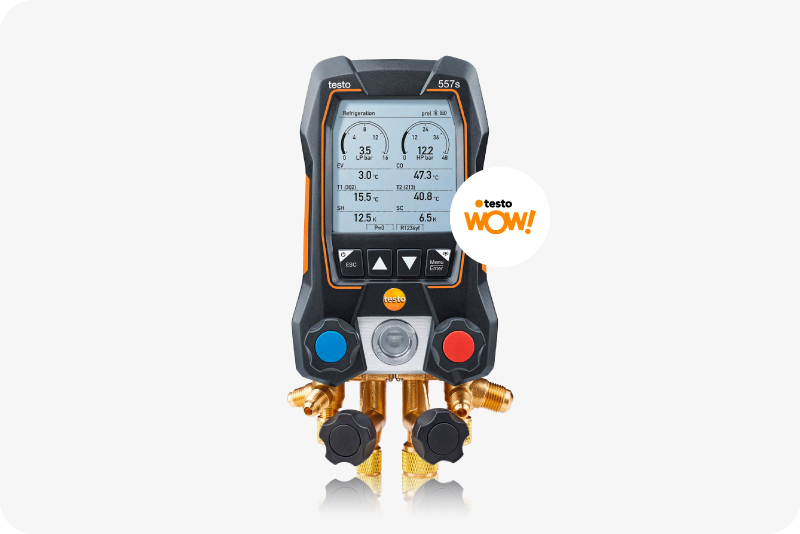 Analizador de refrigeración digital testo 557s Analizador de refrigeración digital testo 557s